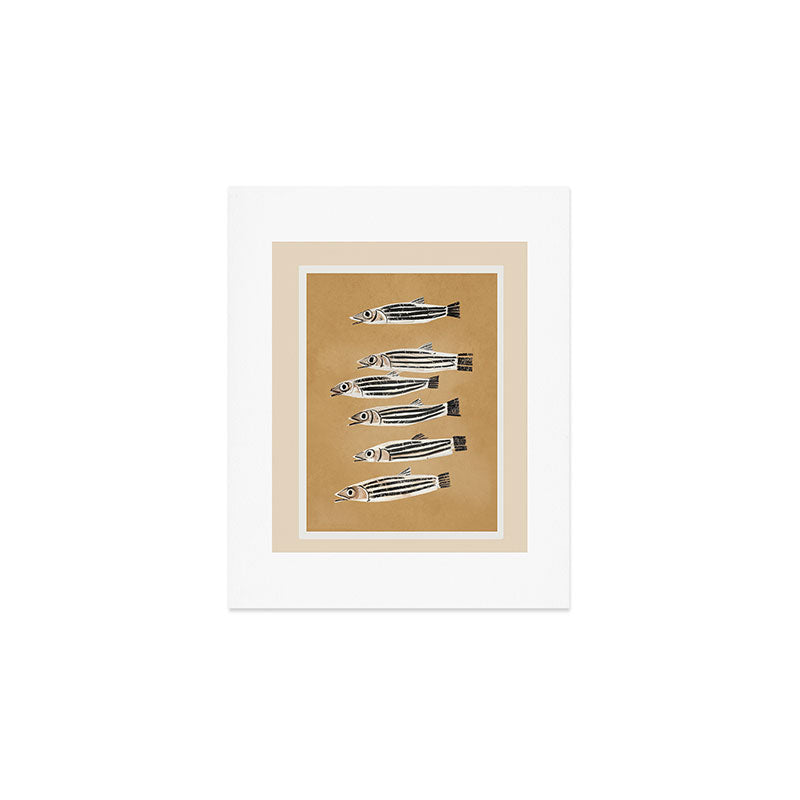 Minimal Fish Study Art Print Gallery Image 1