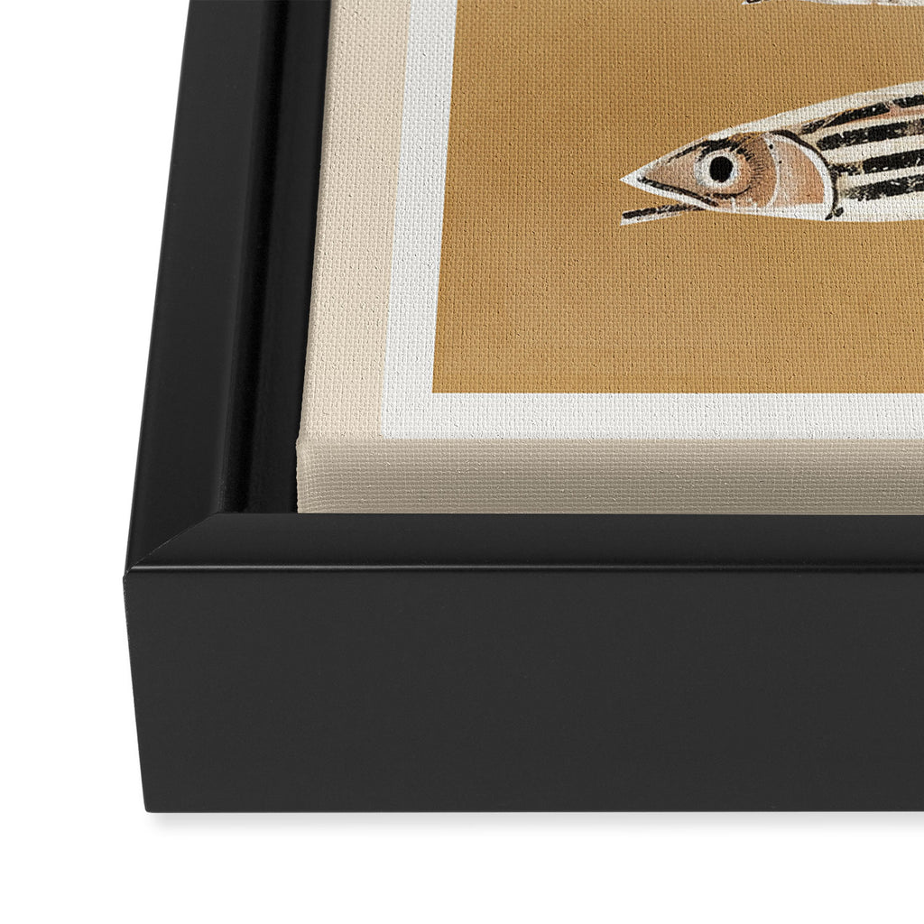 Minimal Fish Study Framed Canvas Print Gallery Image 3