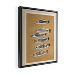 Minimal Fish Study Framed Canvas Print Gallery Image 2