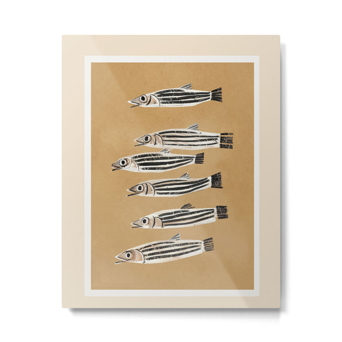 Minimal Fish Study Metal Print Gallery Image 1