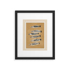 Minimal Fish Study Framed Art Print Gallery Image 5
