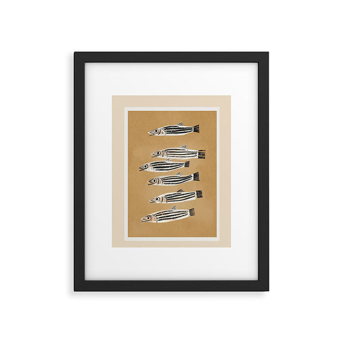 Minimal Fish Study Framed Art Print Gallery Image 1