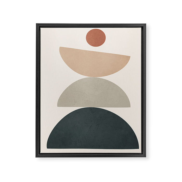 Minimal Shapes No 33 Framed Canvas Print Gallery Image 1