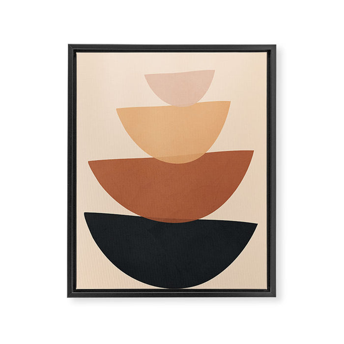 Minimal Shapes No 61 Framed Canvas Print Gallery Image 1