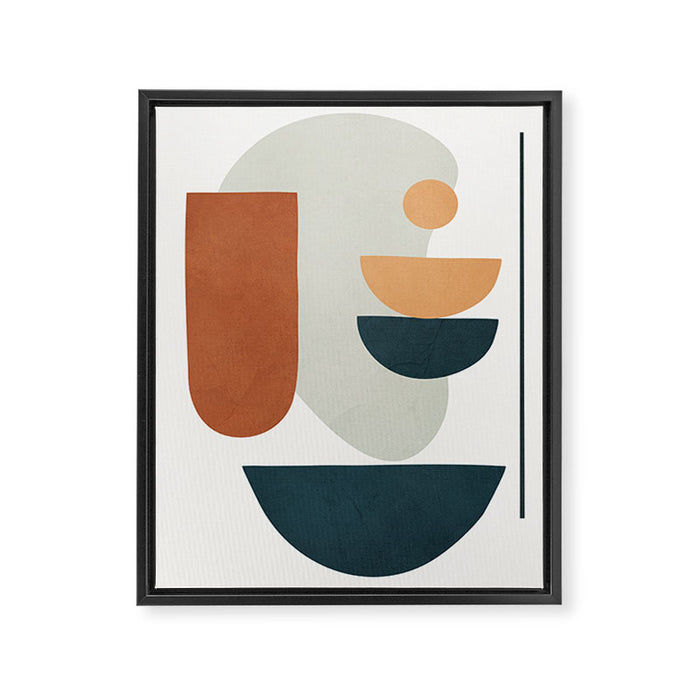  Minimal Shapes No.35 Framed Canvas Print Gallery Image 1