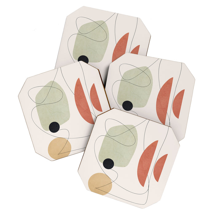 Minimal Shapes No.50 Coaster Gallery Image 1