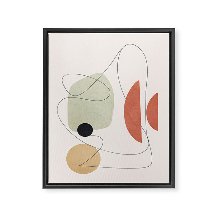 Minimal Shapes No.50 Framed Canvas Print Gallery Image 1