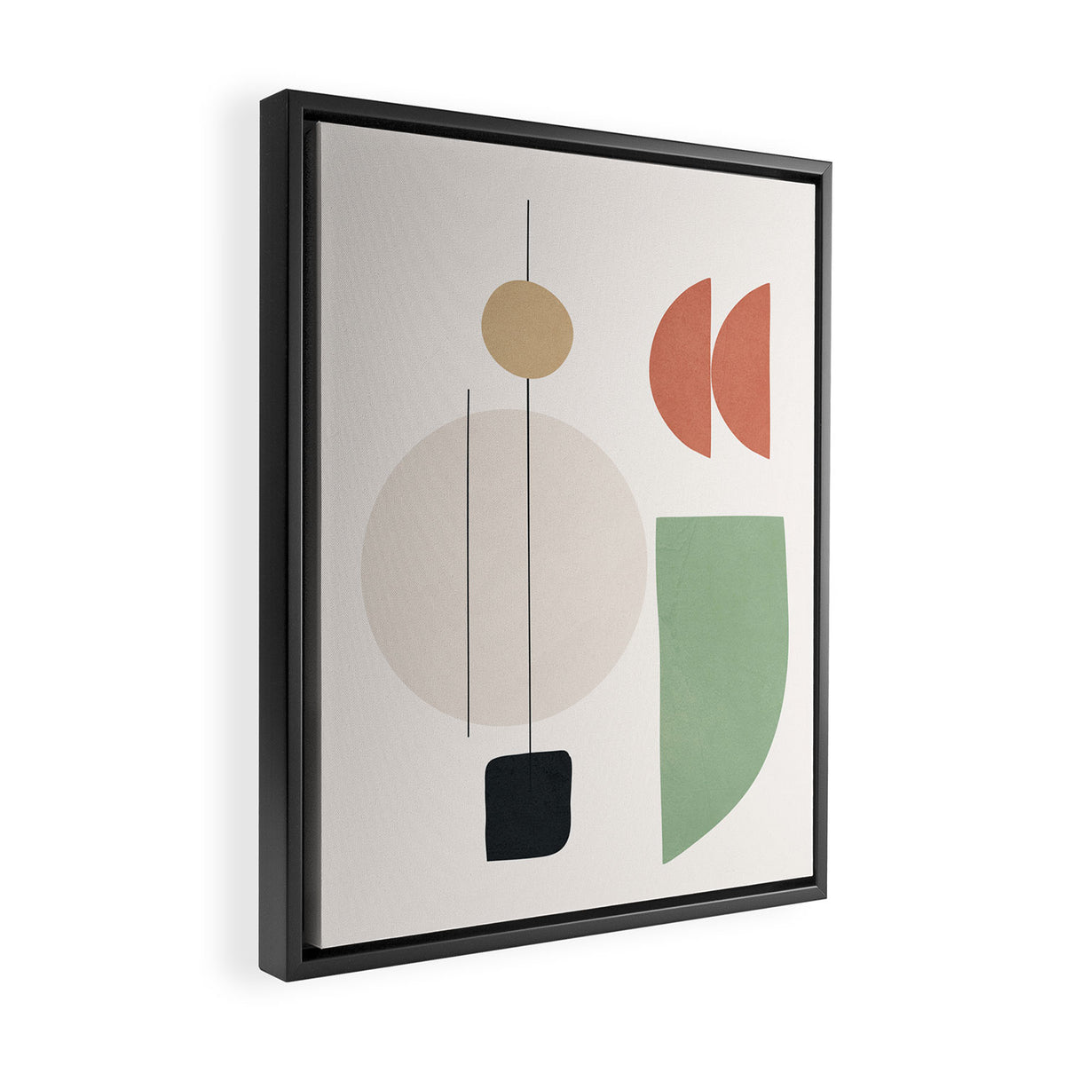 Minimal Shapes No.57 Framed Canvas Print Gallery Image 2