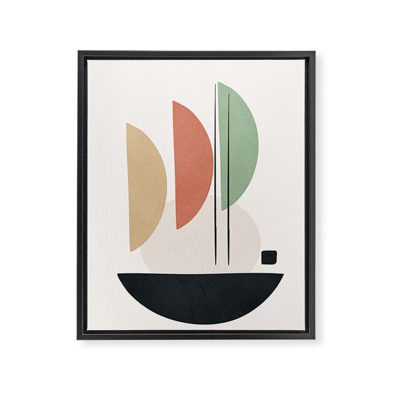 Minimal Shapes No.59 Framed Canvas Print Gallery Image 6