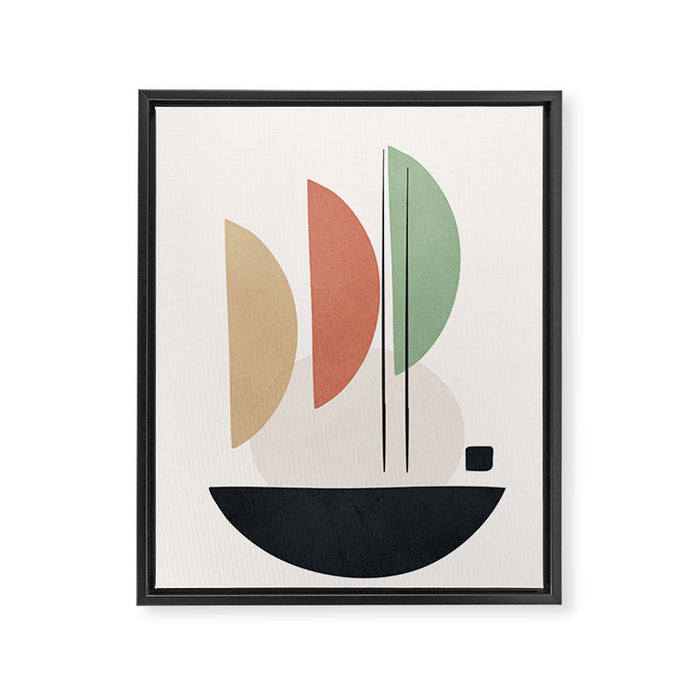 Minimal Shapes No.59 Framed Canvas Print Gallery Image 1