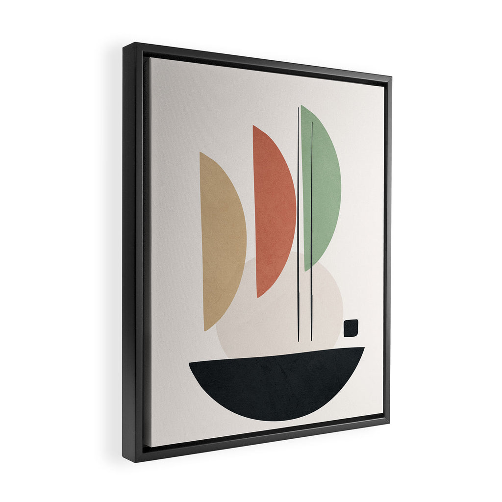 Minimal Shapes No.59 Framed Canvas Print Gallery Image 2