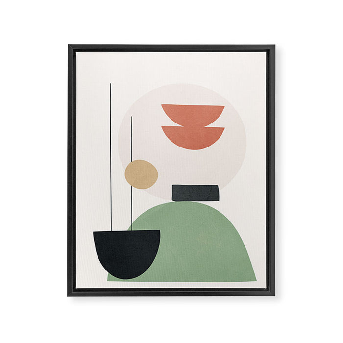 Minimal Shapes No.60 Framed Canvas Print Gallery Image 1