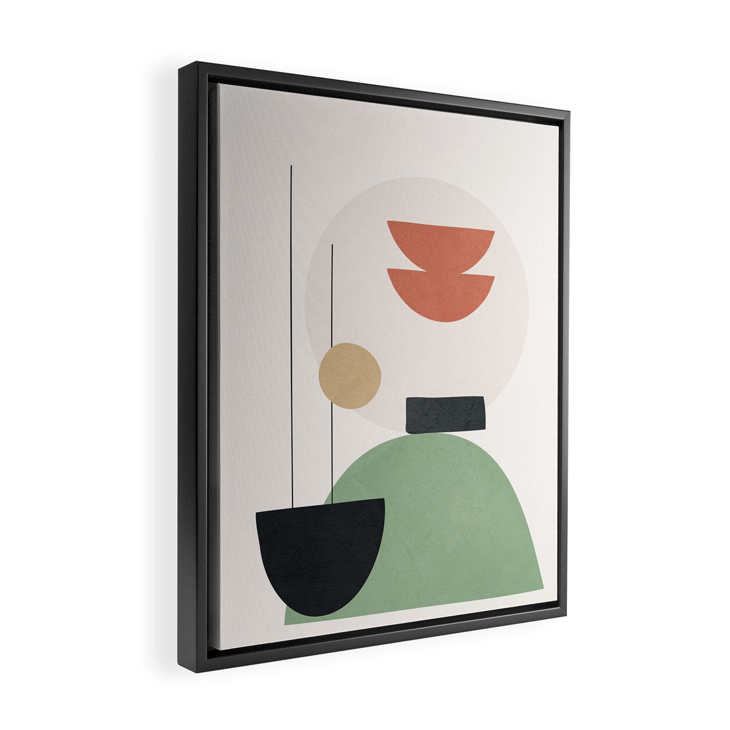 Minimal Shapes No.60 Framed Canvas Print Gallery Image 2