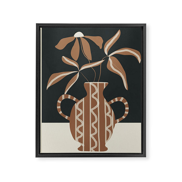 Minimalist Flora 1 Framed Canvas Print Gallery Image 1
