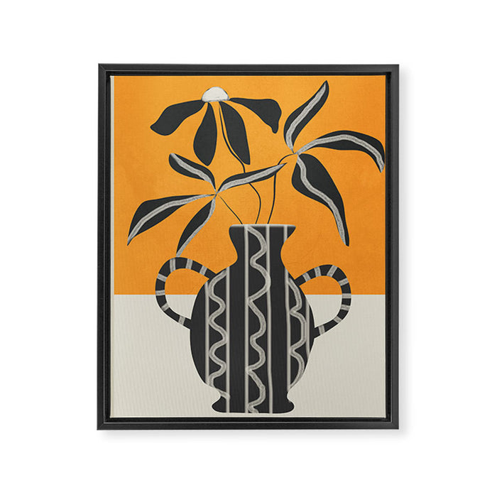 Minimalist Flora 4 Framed Canvas Print Gallery Image 1
