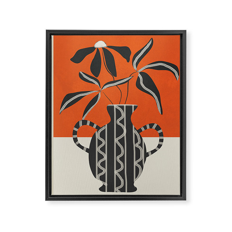 Minimalist Flora 5 Framed Canvas Print Gallery Image 6