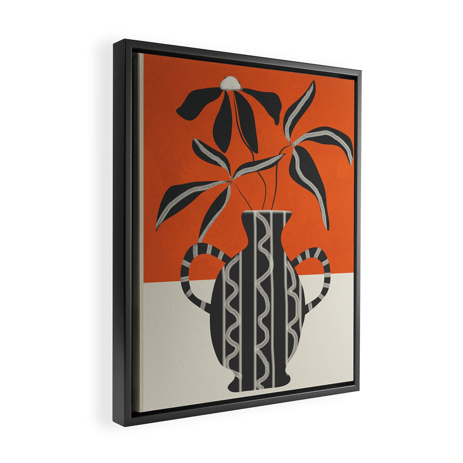 Minimalist Flora 5 Framed Canvas Print Gallery Image 2
