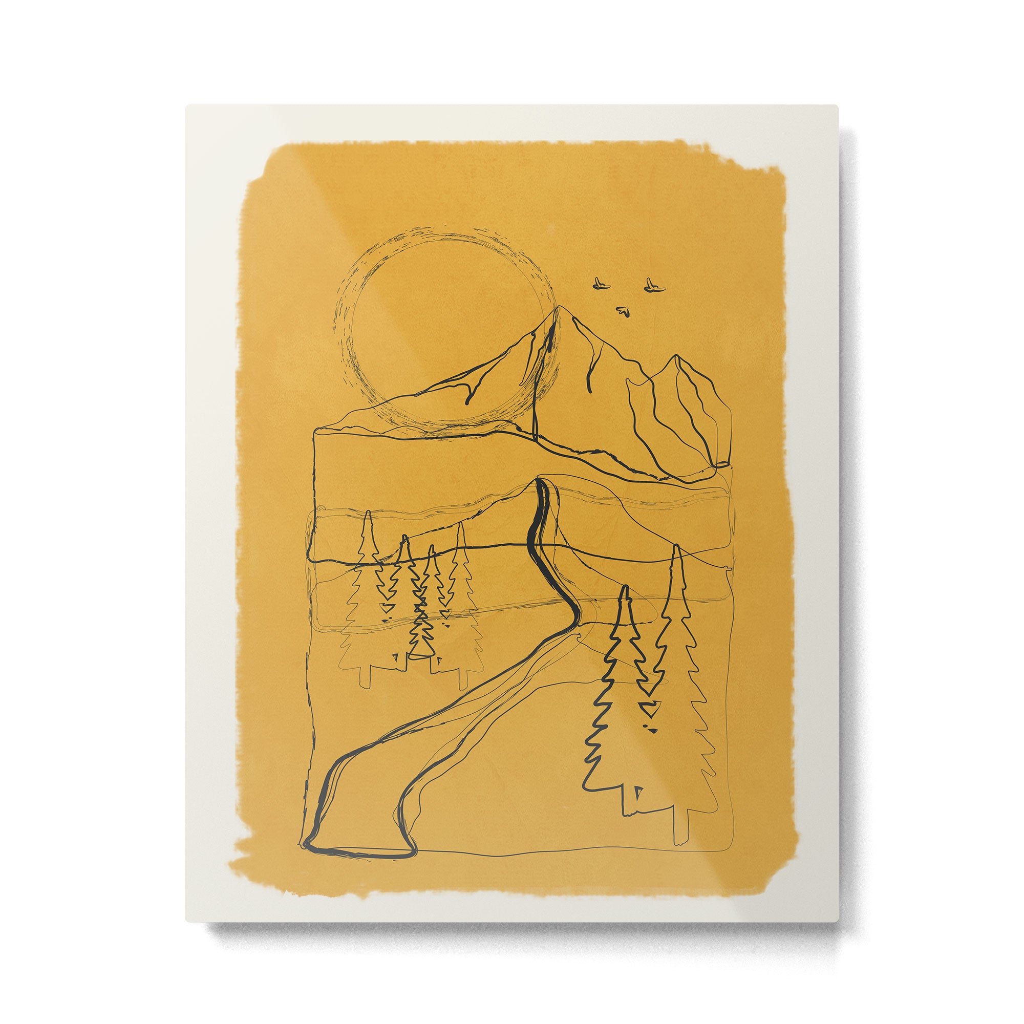 Minimalist Mountains 3 Metal Print Gallery Image 4