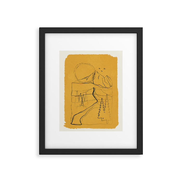 Minimalist Mountains 3 Framed Art Print Gallery Image 1