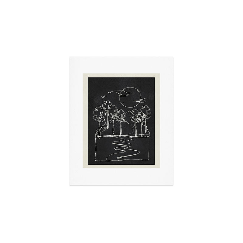 Minimalist Mountains 5 Art Print Gallery Image 1