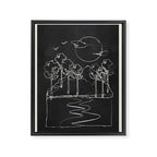 Minimalist Mountains 5 Framed Canvas Print Gallery Image 6
