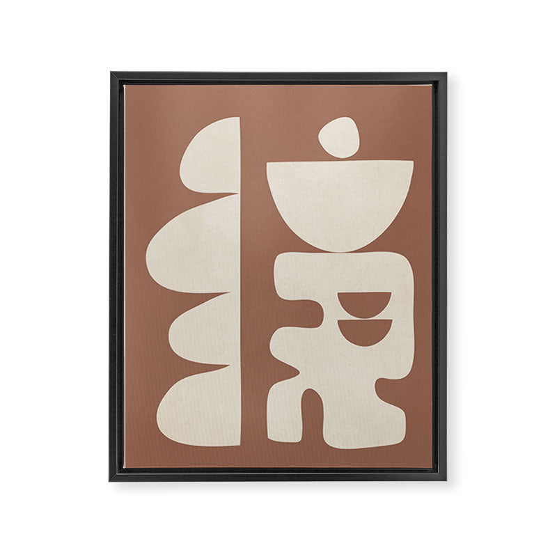 Mocha Movement 1 Framed Canvas Print Gallery Image 8