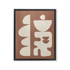 Mocha Movement 1 Framed Canvas Print Gallery Image 8