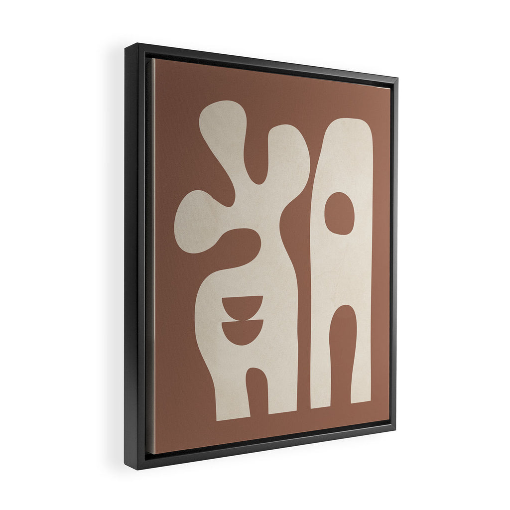 Mocha Movement 2 Framed Canvas Print Gallery Image 2