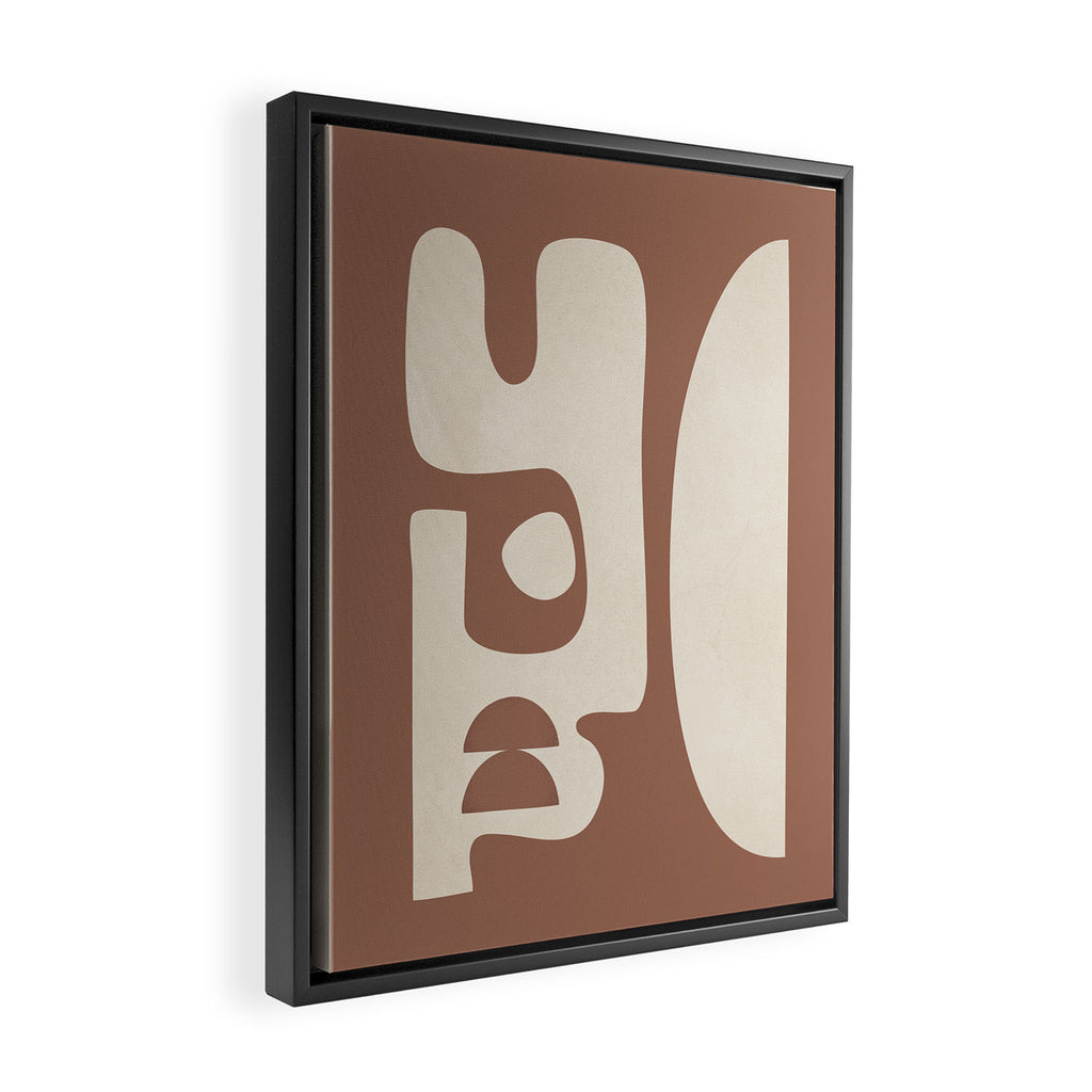 Mocha Movement 3 Framed Canvas Print Gallery Image 2