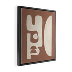 Mocha Movement 3 Framed Canvas Print Gallery Image 2