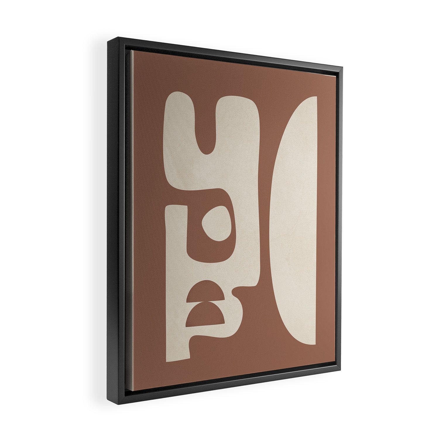 Mocha Movement 3 Framed Canvas Print Gallery Image 2