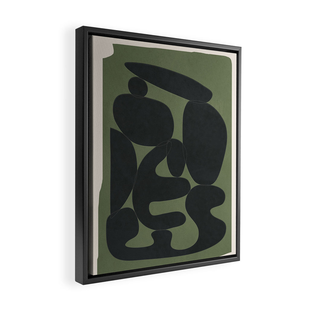 Modern Abstract Art 27 Framed Canvas Print Gallery Image 2