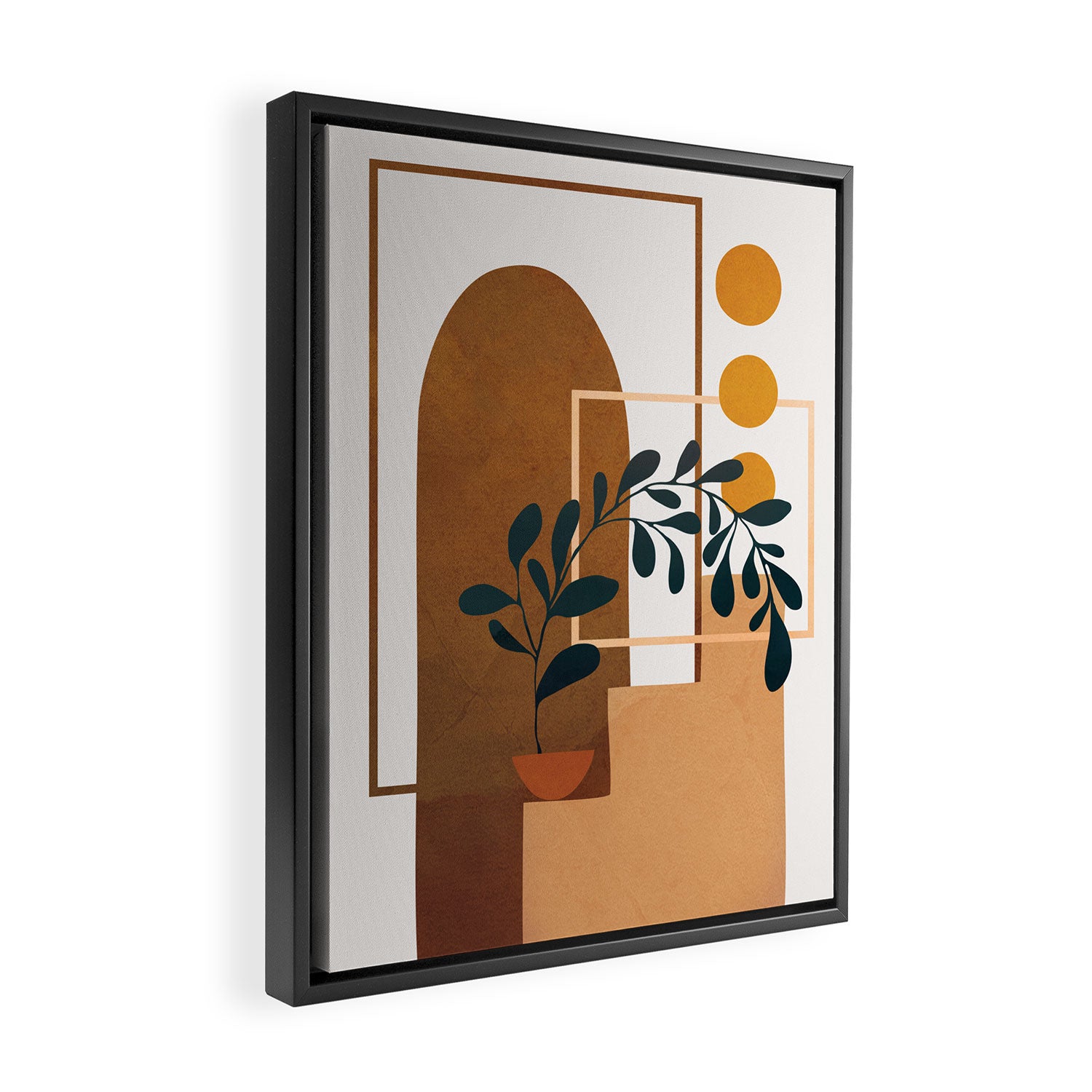 Modern Abstract Art 50 Framed Canvas Print Gallery Image 2