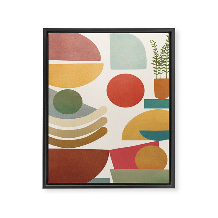 Modern Abstract Art 77 Framed Canvas Print Gallery Image 1