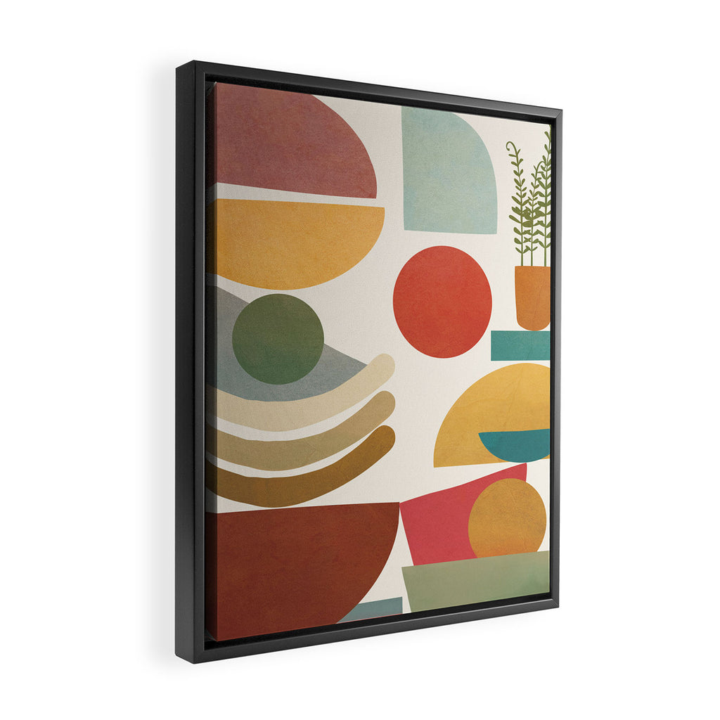 Modern Abstract Art 77 Framed Canvas Print Gallery Image 2