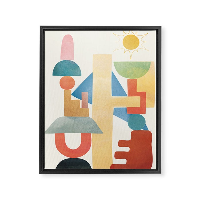 Modern Abstract Art 79 Framed Canvas Print Gallery Image 1