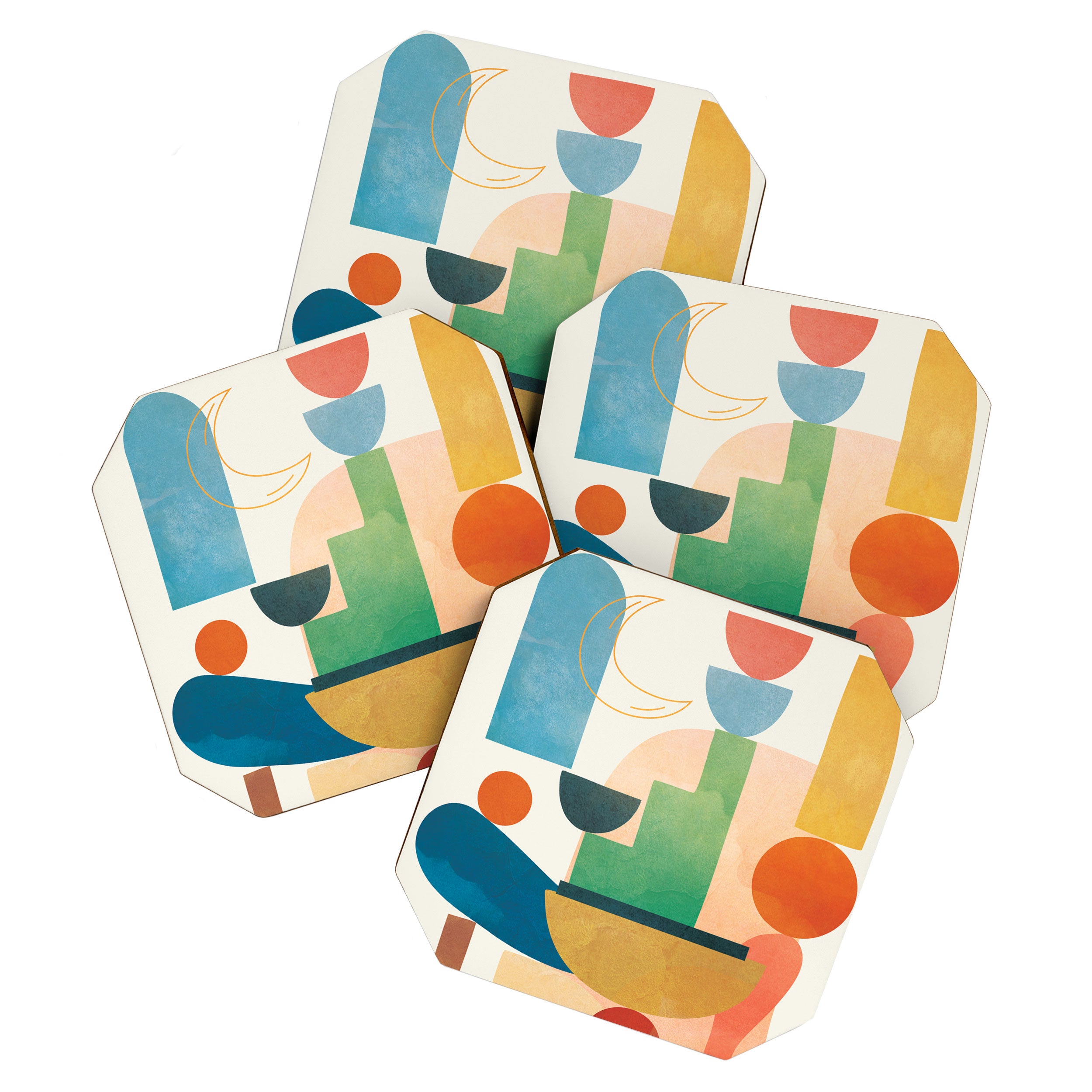 Modern Abstract Art 80 Coaster Gallery Image 1