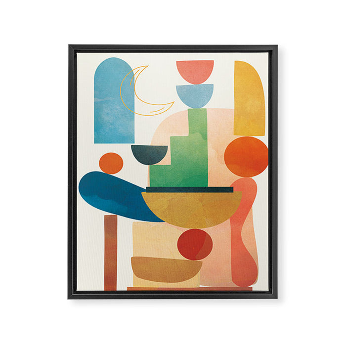 Modern Abstract Art 80 Framed Canvas Print Gallery Image 1