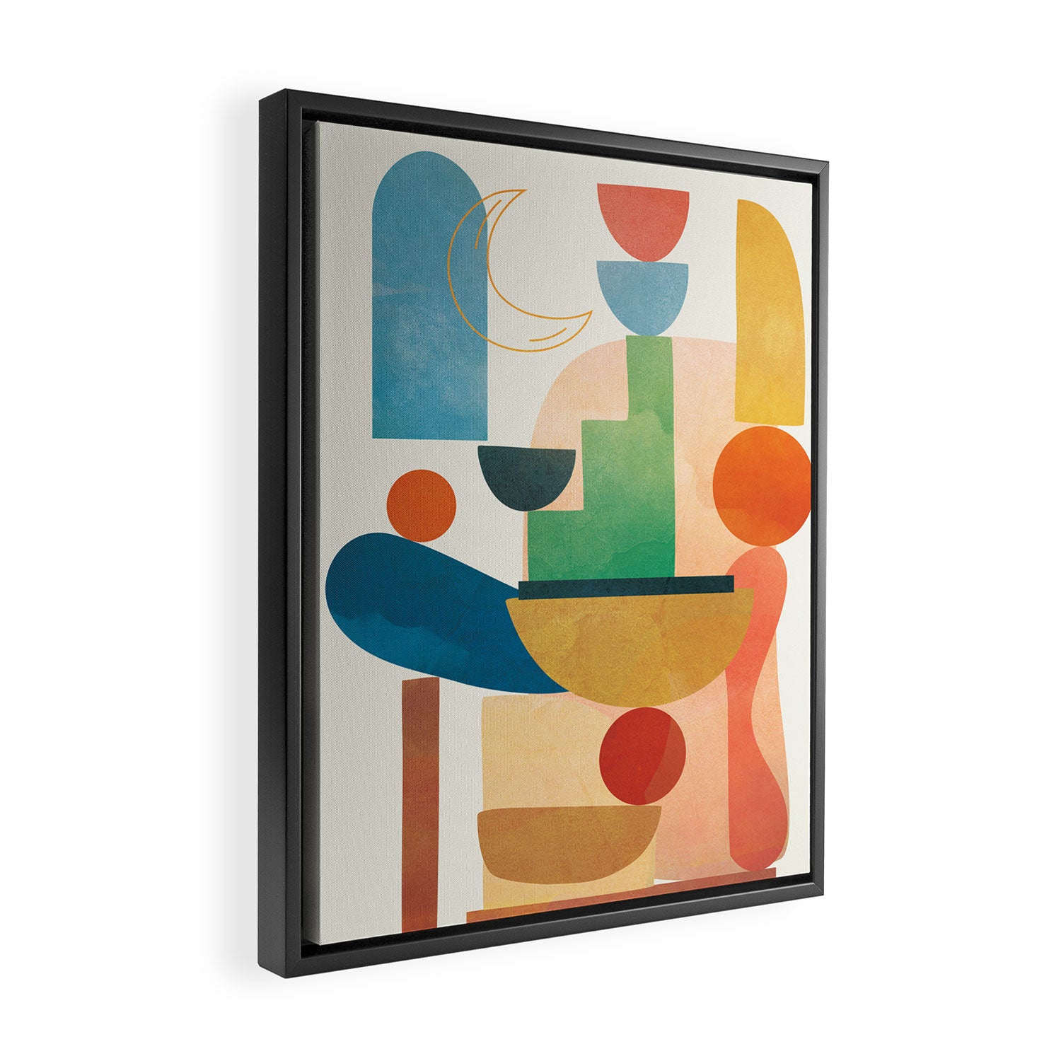 Modern Abstract Art 80 Framed Canvas Print Gallery Image 2