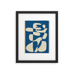 Modern Abstract Depth - Cobalt Framed Art Print Gallery Image 5