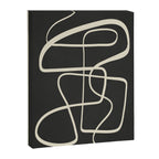 Modern Abstract Lines - Noir Canvas Print Gallery Image 6