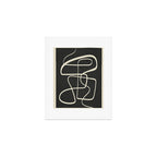 Modern Abstract Lines - Noir Art Print Gallery Image 1