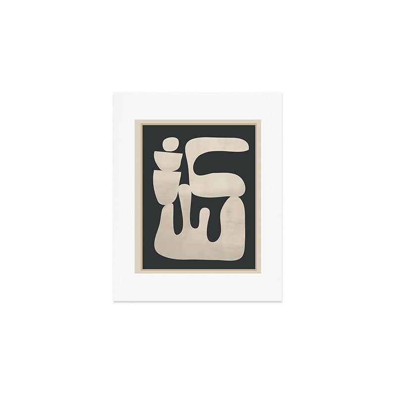 Modern Abstract Minimal Shapes 33 Art Print Gallery Image 1