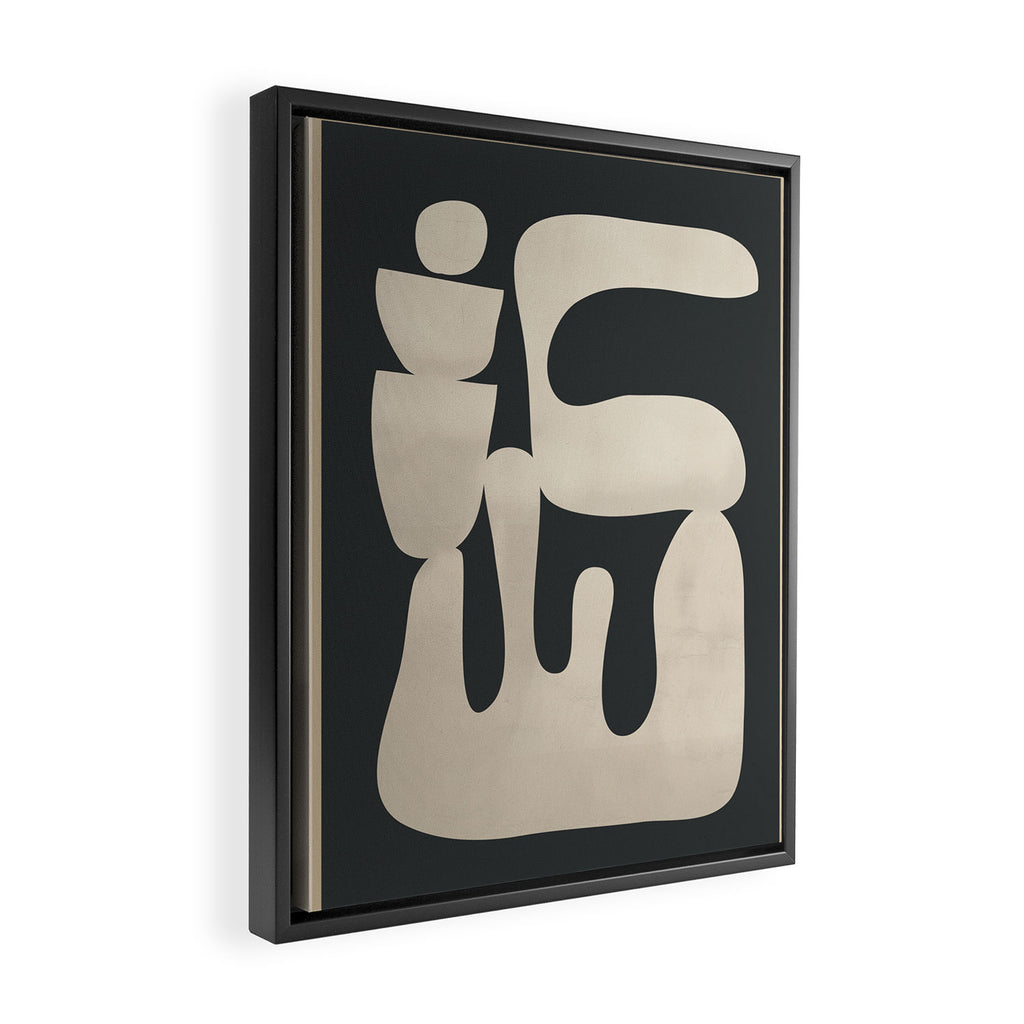 Modern Abstract Minimal Shapes 33 Framed Canvas Print Gallery Image 2