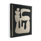 Modern Abstract Minimal Shapes 33 Framed Canvas Print Gallery Image 2