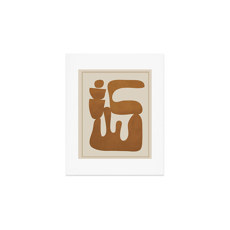 Modern Abstract Minimal Shapes 34 Art Print Gallery Image 1