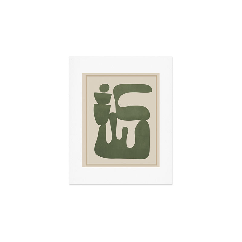 Modern Abstract Minimal Shapes 35 Art Print Gallery Image 1