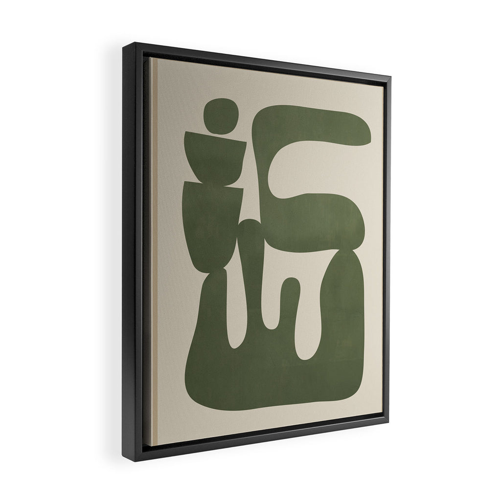 Modern Abstract Minimal Shapes 35 Framed Canvas Print Gallery Image 2