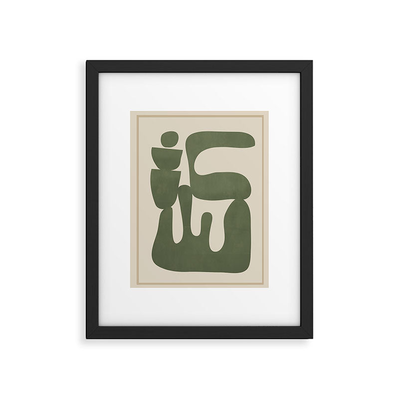 Modern Abstract Minimal Shapes 35 Framed Art Print Gallery Image 5