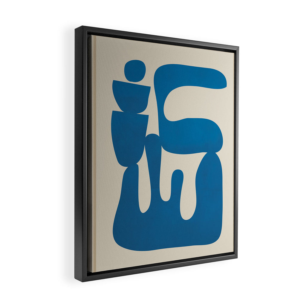 Modern Abstract Minimal Shapes 36 Framed Canvas Print Gallery Image 2